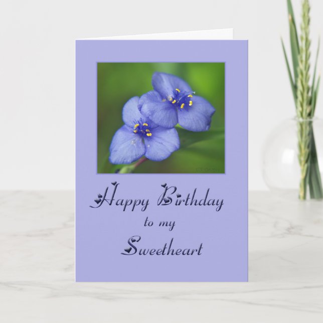 Happy Birthday Sweetheart Card (Front)