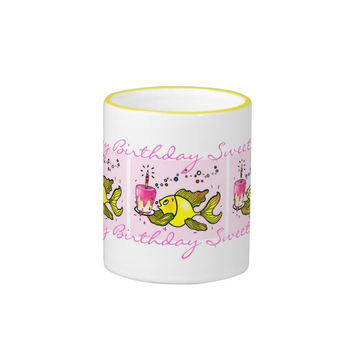 Happy Birthday Sweetheart   cute funny cartoon Mug