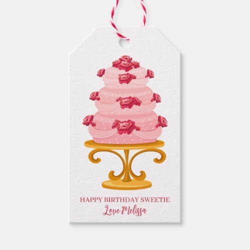 Happy Birthday Sweetie Gift Tags