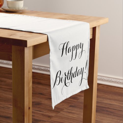 Happy Birthday Table Runner