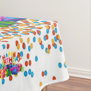 Happy Birthday Tablecloth