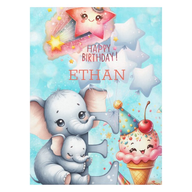 Happy Birthday Tablecloth (Front)