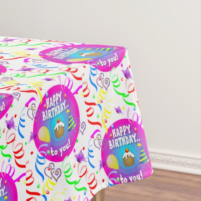 Happy Birthday Tablecloth (In Situ)