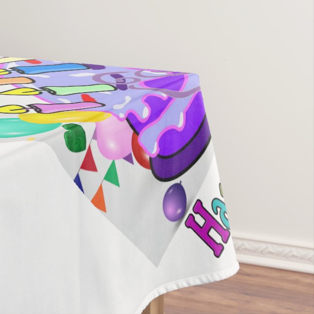 Happy Birthday Tablecloth (In Situ)