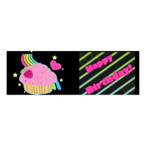Customizable Happy Birthday tags Business Card