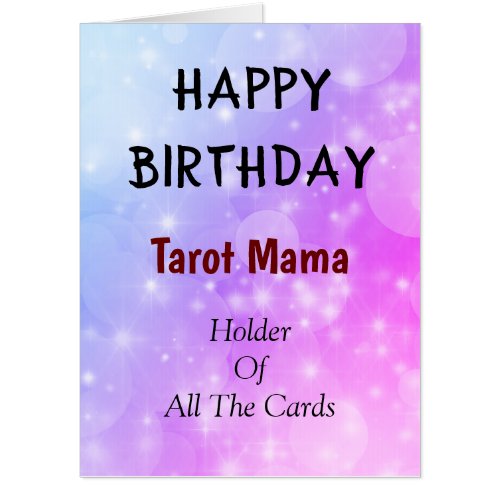 Happy Birthday Tarot Mama design Card