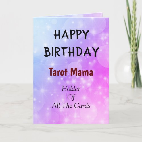 Happy Birthday Tarot Mama design Card