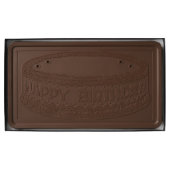 Happy Birthday Tattoo Sugar Skull Pink Roses Milk Chocolate Bar (Chocolate)