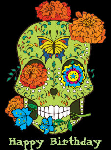 mexican sugar skull cards