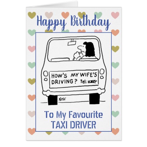 Happy Birthday Taxi Driver