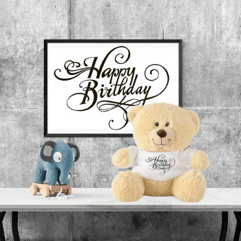 🎂happy Birthday🐻  Teddy Bear by BirthdayDepot at Zazzle
