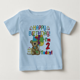 Happy Birthday Teddy Bear 2nd Birthday Baby T-Shirt