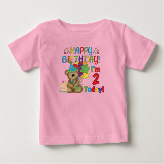 Happy Birthday Teddy Bear 2nd Birthday Baby T-Shirt