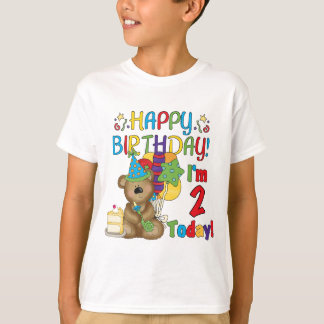 Happy Birthday Teddy Bear 2nd Tshirts and Gifts