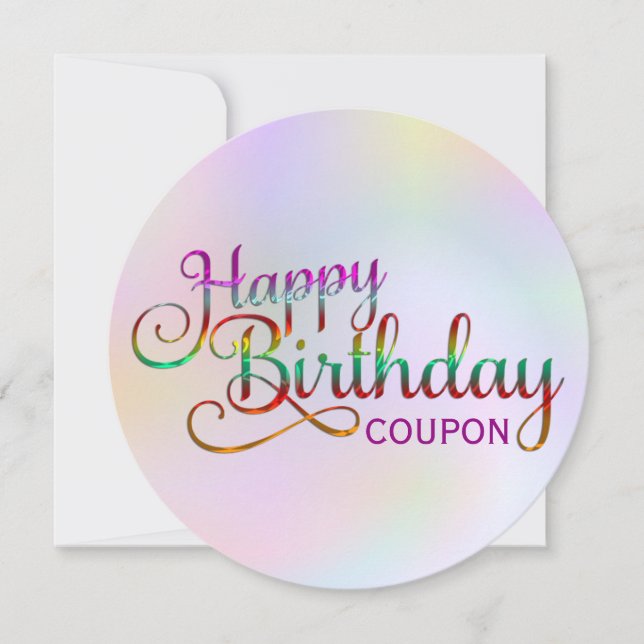 HAPPY BIRTHDAY - text design + your own ideas (Front)