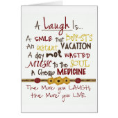 HAPPY BIRTHDAY/THANK U FOR MAKING "ME" LAUGH! (Front)