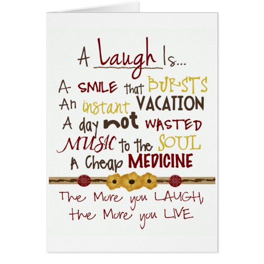 HAPPY BIRTHDAY/THANK U FOR MAKING "ME" LAUGH! (Front)