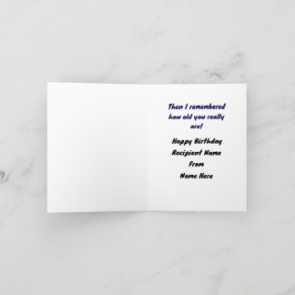 Happy Birthday Thank You Card