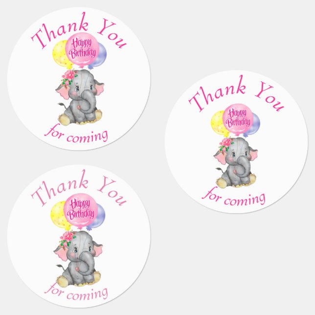  Happy Birthday, thank you  Labels (Group)