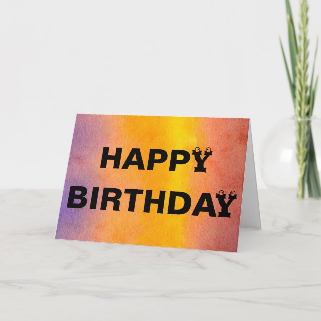 Happy Birthday- those who doesn't tell their age Card (Front)