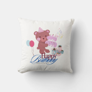 Happy Birthday throw pillow