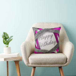 happy birthday throw pillow
