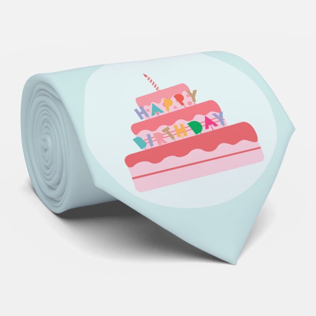 Happy Birthday Tie (Rolled)