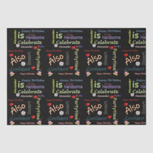 Happy Birthday Tissue Paper Alexander