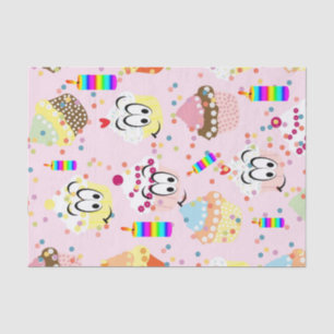 Happy Birthday Tissue Paper Cupcake