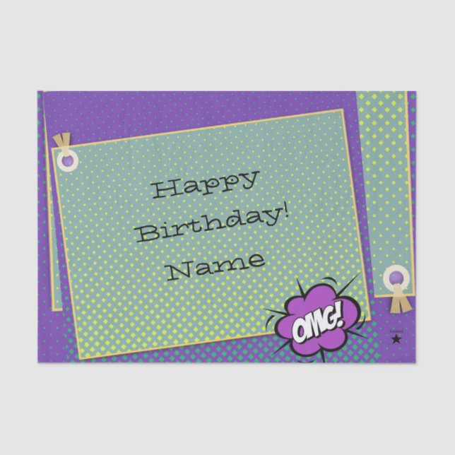 Happy Birthday Tissue Paper - HAMbWG (Front)