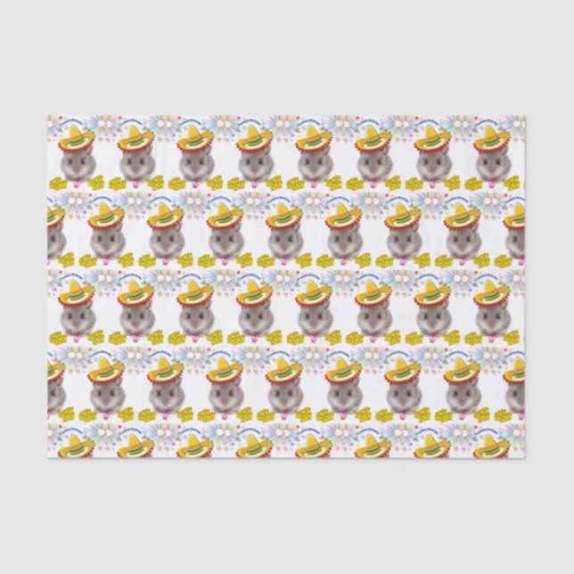 Happy Birthday Tissue Paper Mice (Front)