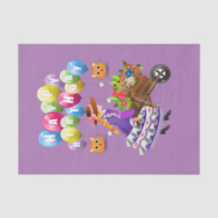 Happy Birthday Tissue Paper Victorian