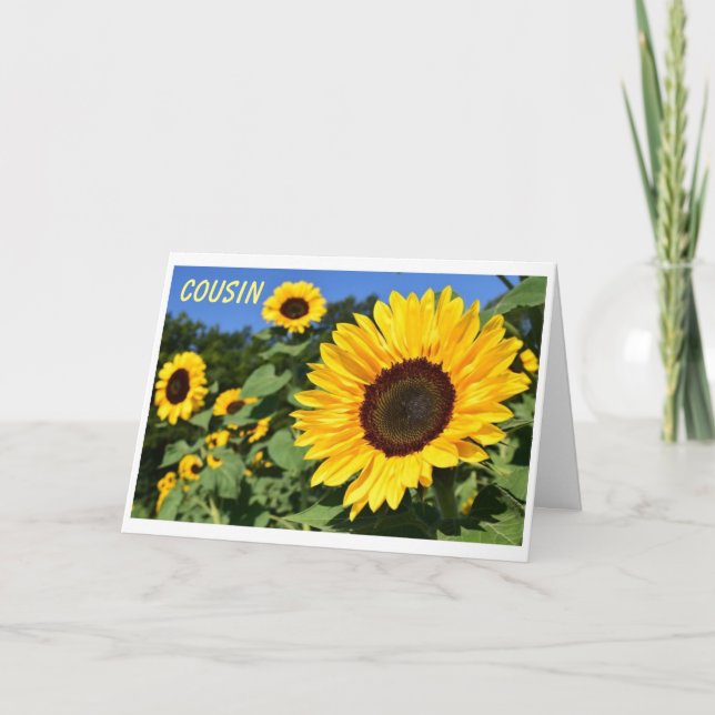 HAPPY BIRTHDAY TO A "BEAUTIFUL COUSIN" CARD (Front)