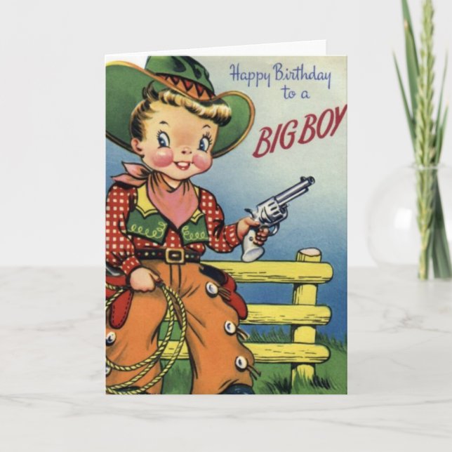 Happy Birthday To a Big Boy Card (Front)