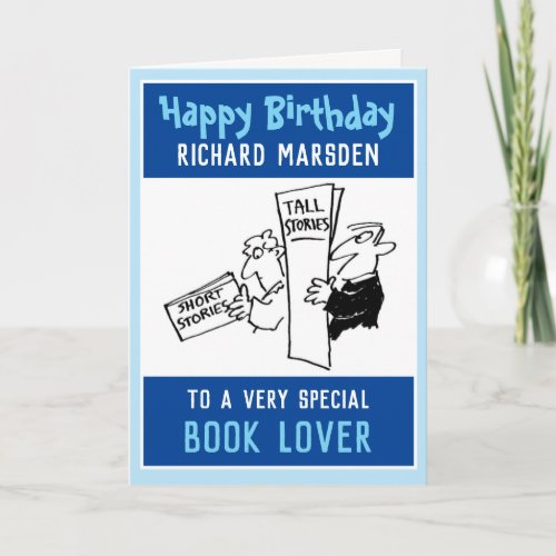 Happy Birthday to a Book Lover Card
