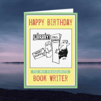 Happy Birthday to a Book Writer Card
