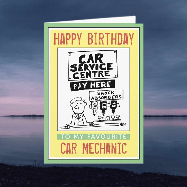 Happy Birthday to a Car Mechanic Card (Creator Uploaded)