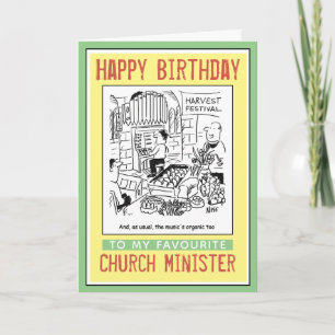 Happy Birthday to a Church Minister or Priest. Card