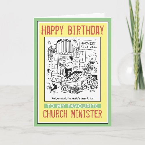 Happy Birthday to a Church Minister or Priest Card