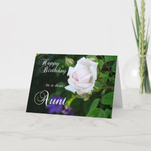 Happy Birthday to a dear Aunt-Pink Rose Card