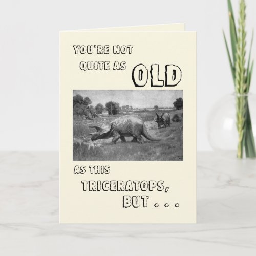 Happy Birthday to a Dinosaur Card