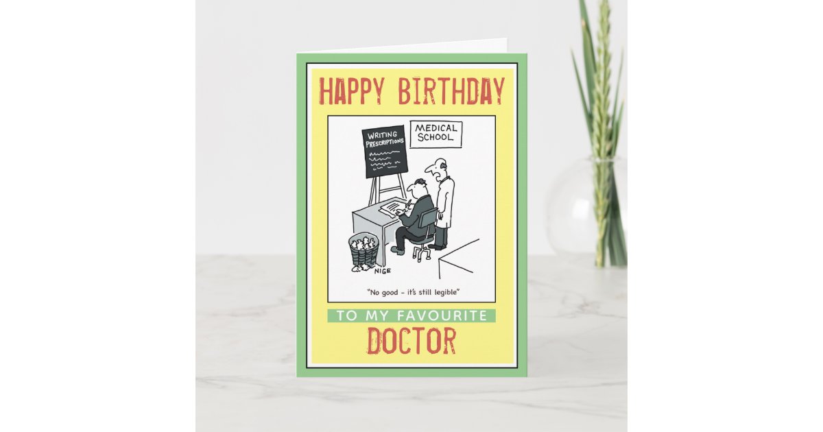 Happy Birthday to a Doctor Card