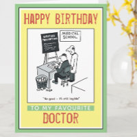 Happy Birthday to a Doctor Card