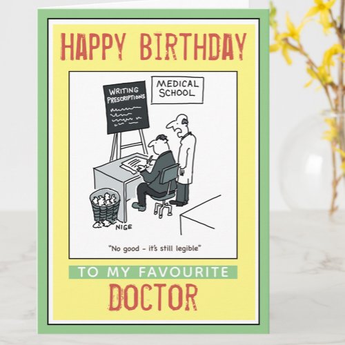 Happy Birthday to a Doctor Card