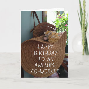 HAPPY *BIRTHDAY* TO A FAVORITE *CO-WORKER* CARD