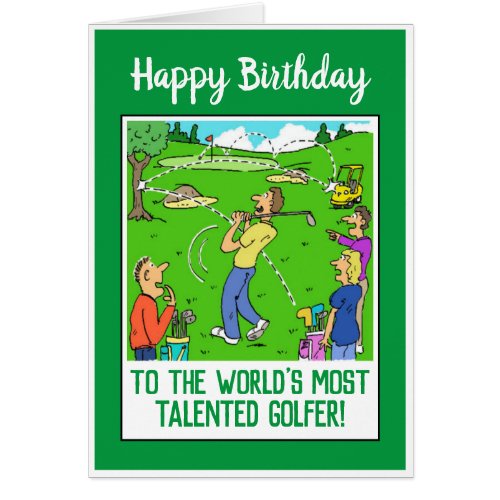 Happy Birthday to a Golfer Funny