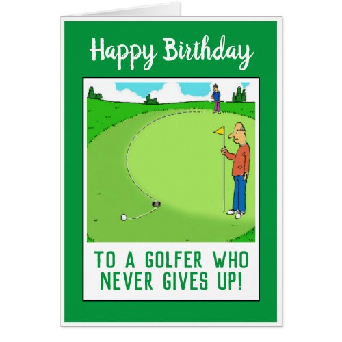 Happy Birthday to a Golfer Funny