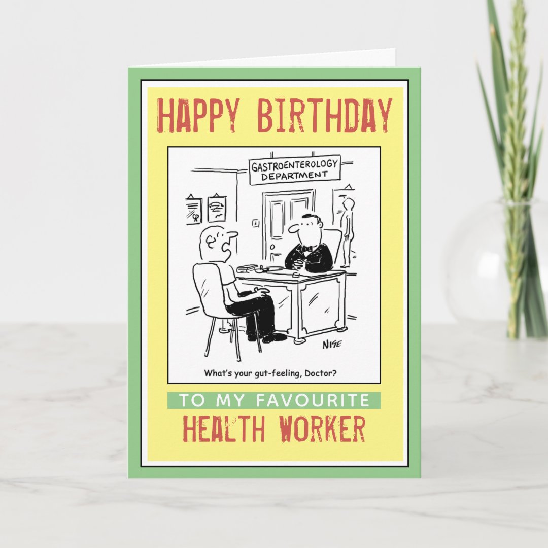 Happy Birthday to a Health Worker Card | Zazzle