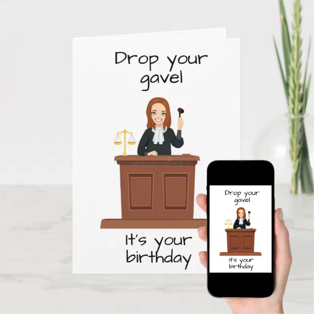 HAPPY BIRTHDAY TO A "JUDGE" CARD | Zazzle