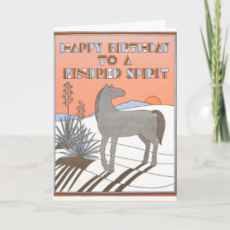 Happy Birthday To A Kindred Spirit Letterpress Card